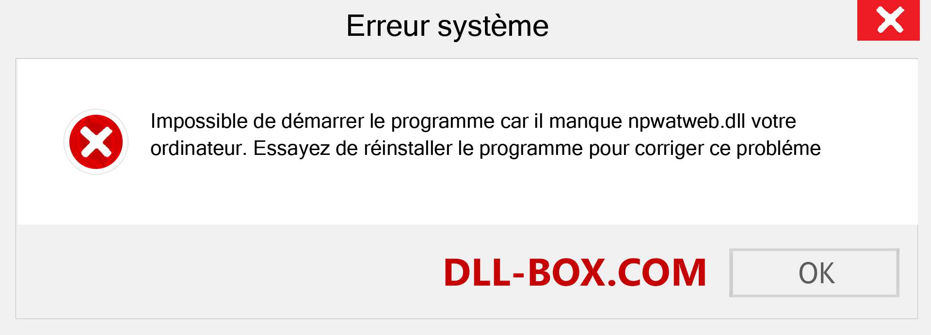 Le fichier npwatweb.dll est manquant ?. Télécharger pour Windows 7, 8, 10 - Correction de l'erreur manquante npwatweb dll sur Windows, photos, images